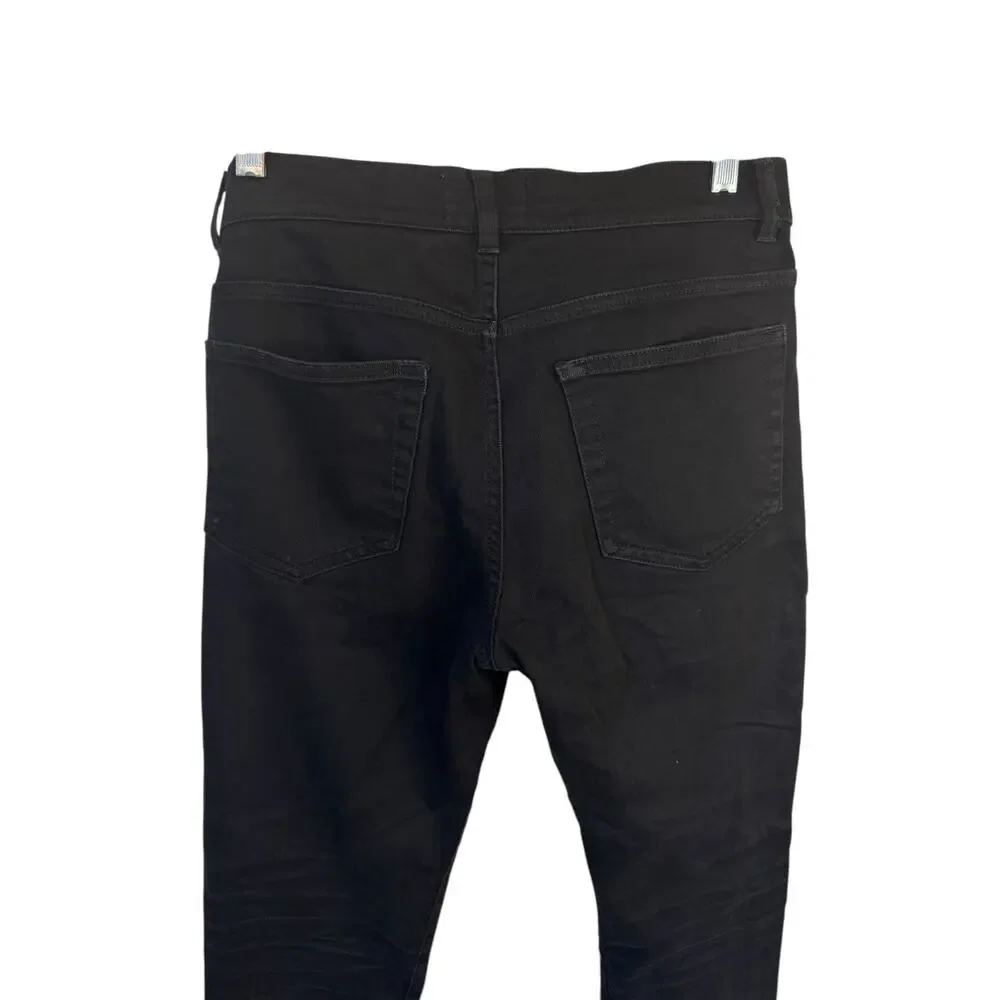 ACNE STUDIOS Thin Stay Cash Men’s Skinny Jeans Black Wash Cotton Blend Sz 30x32